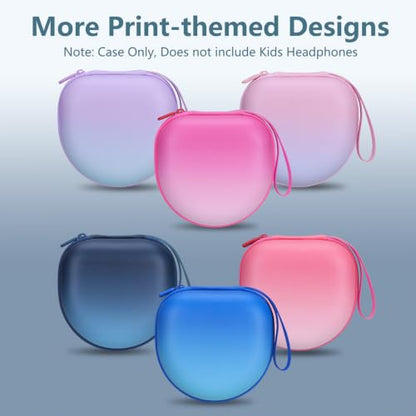 Kids Headphone Case for Candy Bila Gradient Deep Blue(Case Only) | for iClever BTH12 HS19 BTH20 BT22 /JBL/Acer/JoySpark/ADOOPE/Voopwink/MIDOLA/EarFun/IMYB/noot Products Kids Headphones - color: Gradient Deep Blue