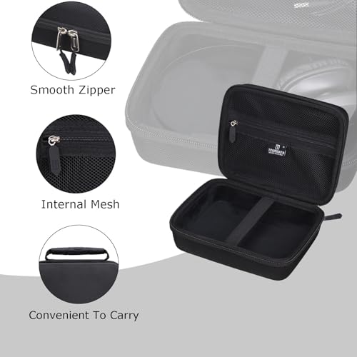 Tourmate Hard Storage Case for Necode Bluetooth Headset,Travel Case for Trucker Wireless Headset,Protective Hard Shell Portable Travel(Box for Sale) (Black)