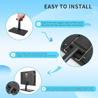 Jexiop 12.5 inch Security Monitor,Small Monitor with Speaker,Remote Control/HDMI/VGA/BNC/RCA Interfaces in for Home | Office | Warehouse Surveillance | RV