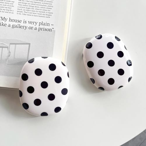 Case Compatible with AirPods Max Headphones, Soft TPU Cute Polka Dots Pattern Anti-Scratch Protective Ear Cup Covers Headphone Cases for Woman Kids - color: polka dots