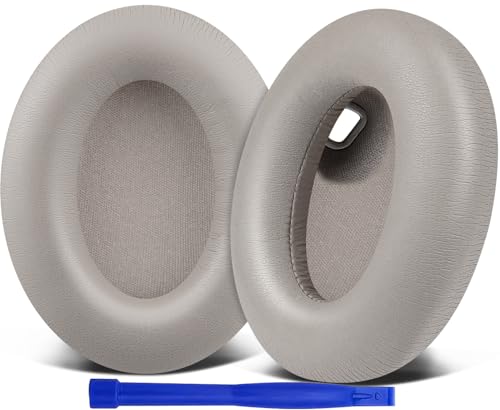 SOULWIT Replacement Earpads for Sony WH-1000XM4 (WH1000XM4) Headphones, Ear Pads Cushions with Noise Isolation Foam, Added Thickness, Without Affecting Sensor - Grey - color: Grey