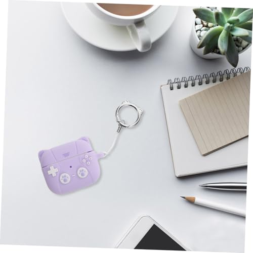 Earbud Case Covers: Silicone Earphone Protective Skin Accessories Earphone Charging Case Covers for Women Men Compatible with Airpods 3 Violet