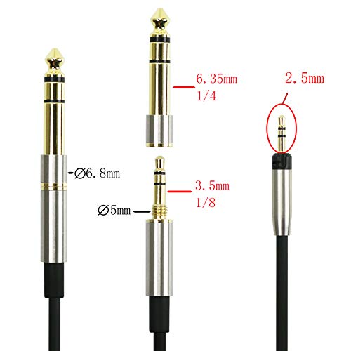 NewFantasia Replacement Audio Upgrade Cable Compatible with Sennheiser HD598, HD598Cs, HD560s, HD598SE, HD620S, HD400PRO, HD599, HD569, HD579, HD505 Headphones 3meters/9.9feet - size: 9.9 ft