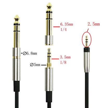 NewFantasia Replacement Audio Upgrade Cable Compatible with Sennheiser HD598, HD598Cs, HD560s, HD598SE, HD620S, HD400PRO, HD599, HD569, HD579, HD505 Headphones 3meters/9.9feet - size: 9.9 ft