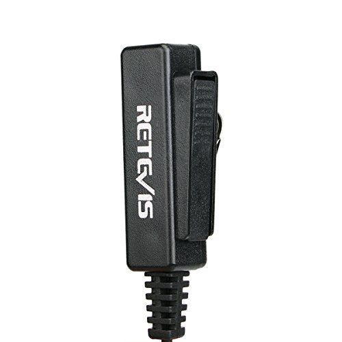 Retevis Covert Tube Walkie Talkie Earpiece with Mic, Full Size PTT(1 Pack)