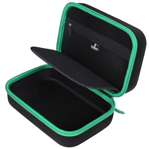 Tourmate Hard Storage Case Compatible for YAMAHA MG06X/MG06 6-Input/AG03/AG03 MK 2/AG06MK 2 Stereo Mixer, Protective Hard Shell Carrying Bag(CASE ONLY) (Black & Green) - color: Green Zipper