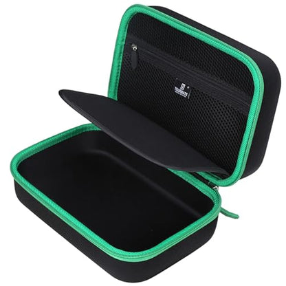 Tourmate Hard Storage Case Compatible for YAMAHA MG06X/MG06 6-Input/AG03/AG03 MK 2/AG06MK 2 Stereo Mixer, Protective Hard Shell Carrying Bag(CASE ONLY) (Black & Green) - color: Green Zipper