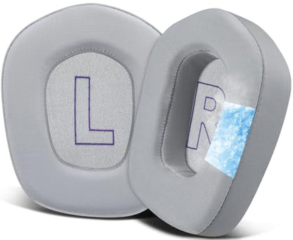 SOULWIT Cooling Gel Earpads Replacement for Logitech G733/G535/G335 Lightspeed Wireless Gaming Headset, Ear Pads Cushions with Comfort Noise Isolation Foam - Grey - color: Grey