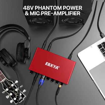 EBXYA 2x2 Audio Interface - 24-bit/192kHz USB Recording Sound Card