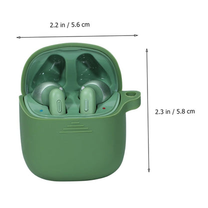 DOITOOL 1pc Silicone Wireless Earphone Cover Shockproof Protective Case for Tunetws Fashionable Full-Bodied Silicone Shell and Stylish Earbuds Cover Grass Green - color: Green
