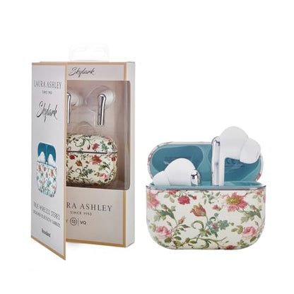 Laura Ashley Rosalind TWS Wireless Earbuds - Skylark Rechargeable Ear Buds - color: Rosalind