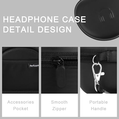 Headphone Case for BERIBES WH202A/305B, Skullcandy Crusher Evo/ANC 2, TOZO - color: black