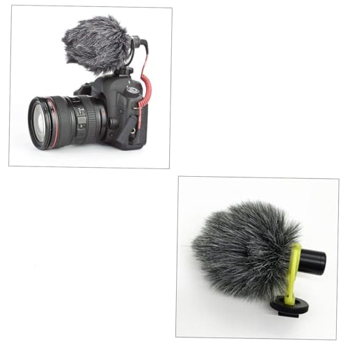 BESTonZON Mic Furry Windscreen Cover for Camera Microphones High-performance Accessory for and Smartphone Use Easy to Install Sound Absorption