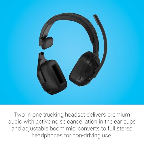 Garmin dēzl™ Headset 210, 2-in-1 Premium Trucking Headset | 2-in-1 Wireless Trucking Headset, Active Noise Cancellation, Memory Foam Ear Pad, Built-In Flashlight - style: 2-IN-1