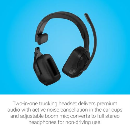 Garmin dēzl™ Headset 210, 2-in-1 Premium Trucking Headset | 2-in-1 Wireless Trucking Headset, Active Noise Cancellation, Memory Foam Ear Pad, Built-In Flashlight - style: 2-IN-1