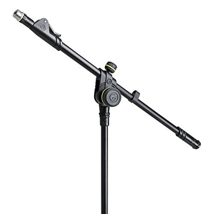 Gravity MS 2322 B Microphone Stand with Round Base and 2-Point Adjustment Telescoping Boom (GMS2322B) - style: Round Base and 2-Point Adjustment Telescoping Boom