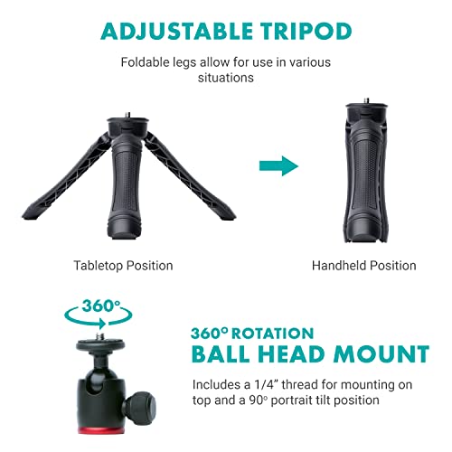 Movo USB-C Vlogging Kit for iPhone 15/16 - Phone Video Kit Accessories: Phone Tripod, Phone Mount, LED Light and Shotgun Microphone - Youtube Starter Kit for Content Creation, TikTok, Podcasts - size: USB-C