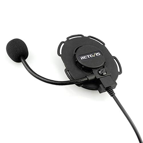 Retevis Walkie Talkie Tactical Headset with Mic,Can Be Worn Inside Helmet