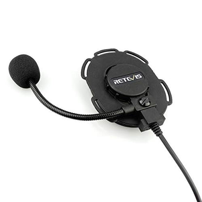 Retevis Walkie Talkie Tactical Headset with Mic,Can Be Worn Inside Helmet