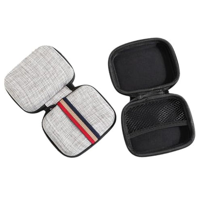 AALFA Digital Storage Hard Bag for iPhone, Airpods, Headphones, SD Cards, Travel Cable Organizer Pouch - Compact Portable Case with Zipper