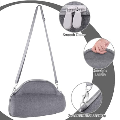 co2CREA Case for JBL Charge 6 Portable Bluetooth Speaker, Gray | High-Density Foam Padding, Reinforced Handle, Detachable Shoulder Strap, Compact Lightweight Design, Dust Protection - color: Gray Case