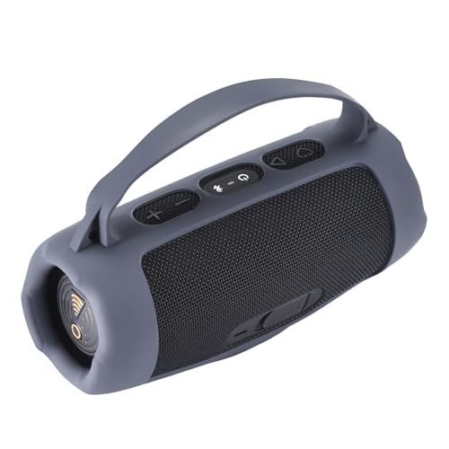 Silicone Case for JBL Charge 5 Wi-Fi/Charge 5 Portable Bluetooth Speaker, Protective Sleeve with Handle and Shoulder Strap Wireless Speakers Accessories (Blue) - color: Blue
