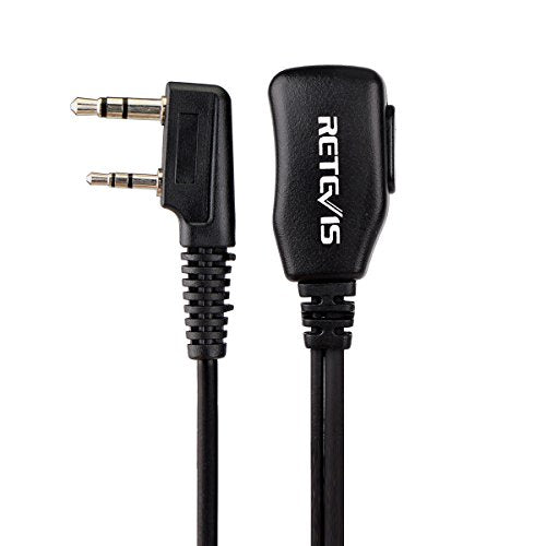 Retevis Walkie Talkie Earpiece with Mic, for RT22/RT21/RT68/H777/RT86 | Comfortable Acoustic Tube, Compatible with Pxton, Baofeng BF-888S, Kenwood walkie talkies, Surveillance Headset(1 Pack) - style: Acoustic Tube