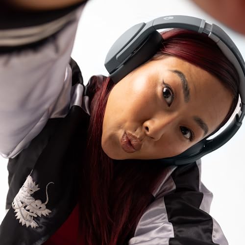 Skullcandy Crusher Evo Wireless Multi-Sensory Bass Headphones - Chill Grey | Bluetooth, Noise Isolating Over-Ear Fit, 40 Hours Battery, Microphone, Working Out, Gym, Travel, Studying, Music - color: Chill Grey