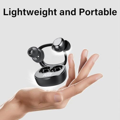 Wireless Earbuds, Hybrid ANC 40dB Noise Cancelling Headphones, 50H Playtime, Bluetooth 5.4, 10mm Drivers with 5 EQ, ENC Dual Mic, IPX7 Waterproof, Digital Battery Display iOS/Android Sport/Sleep