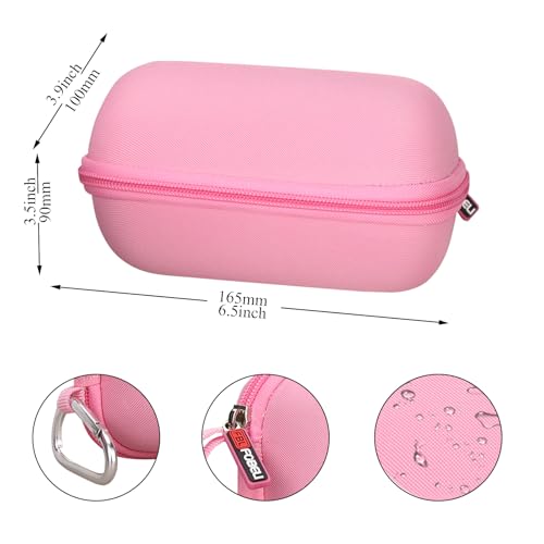 FBLFOBELI Hard Case Compatible with Sony SRS-XB100/SRS-XB12/SRS-XB13 Extra Bass Portable Waterproof Speaker (Case Only) (Pink) - color: Pink
