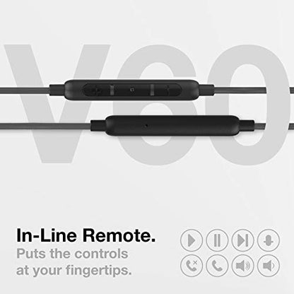 Thore Compatible with iPhone Earbuds (Apple MFi Certified) Lightning Connector in-Ear Earphones (V60) Wired Headphones with Microphone for iPhone 14 Pro Max/13/12/11/XR/Xs - Black - color: Black