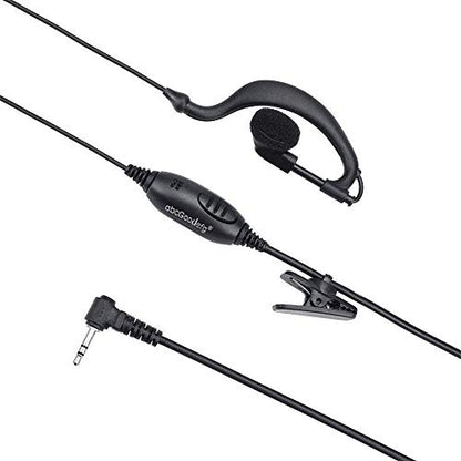1 Pin 2.5MM Walkie Talkie Earpiece with Mic, G Shape Ear Piece for Police Radios Law Enforcement Compatible with Motorola MH230R MH230TPR MR350R MS350R (20 Pack) - color: 20 PACK