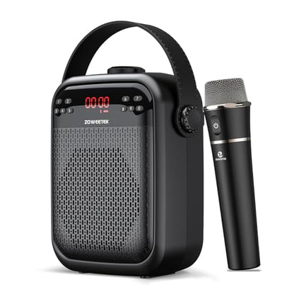 ZOWEETEK Wireless Voice Amplifier with Handheld Microphone for Teachers | Buletooth PA System Speaker and Microphone,Portable Megaphone for Classroom, Speech,Karaoke,Outdoor