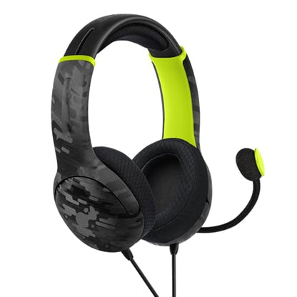 PDP AIRLITE Wired Headset: Electric Carbon - Xbox Series X|S, Xbox One, & Windows 10/11 PC - color: Electric Carbon