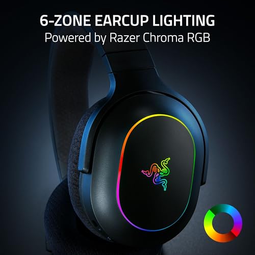 Razer Barracuda X Chroma Wireless Gaming Headset, 2.4 Ghz, Black | Bluetooth, Lightweight, Chroma RGB, 40mm Drivers, Cardioid Mic, 70 Hr Battery, for PC, Mac, PS5, Switch 2, Smartphone - color: Black