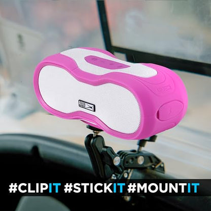 Altec Lansing - Portable Bluetooth Speaker, Waterproof IP67 - color: Barbie Pink/White, size: Medium