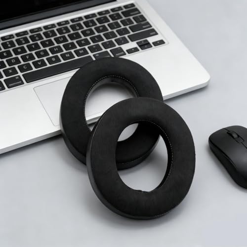 Replacement Ear Pads for Corsair HS70 Pro HS75 XB HS60 Pro HS50 Pro Headset | Cooling Gel Earpads with High-Density Ice Silk Foam Noise Isolation - Black