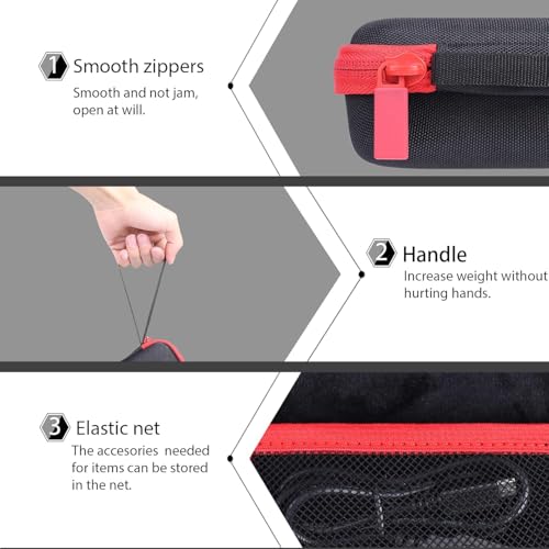 co2CREA Hard Travel Case for Xvive U2 Guitar Wireless System Digital Guitar | Compatible with Wireless Transmitter and Receiver, Travel Protective Storage Bag with Custom Molded Interior & Hand Strap - size: for Xvive U2