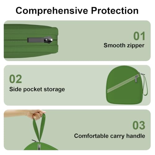 Headphone Headset Case Bag Compatible with JBL Tune/Sony/BERIBES/Soundcore by Anker/TOZO/KVIDIO/JLab/Bose On-Ear Headphones, Olive Drab - color: 7.Olive Drab