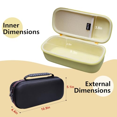LTGEM Speaker Case Compatible with Bose SoundLink Plus Portable Bluetooth Speaker, Office Travel Carrying Storage Bag - Yellow(Case Only) | Hard EVA Shell, Water-Resistant, Shock Protection, Scratch-Resistant Interior, Portable Travel Storage Case Only -