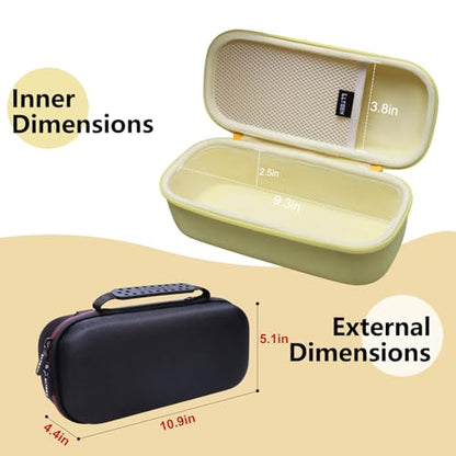 LTGEM Speaker Case Compatible with Bose SoundLink Plus Portable Bluetooth Speaker, Office Travel Carrying Storage Bag - Yellow(Case Only) | Hard EVA Shell, Water-Resistant, Shock Protection, Scratch-Resistant Interior, Portable Travel Storage Case Only -