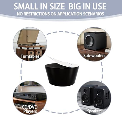 1.6" Silicone Isolation Feet-8Pack,Non-Skid Speaker Pads with Adhesive,for Small Speakers,Turntable Isolation,Subwoofer Isolation Feet Reduced Resonance & Vibration - size: 1.6inch