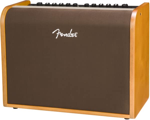 Fender Acoustic 100 1x8 100W Acoustic Guitar Amplifier Bundle with Instrument Cable, Amperstand Guitar Cradle, Tuner, and 24-Pack Picks - size: Acoustic 100 1x8