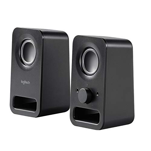 Logitech Multimedia Speakers Z150 with Stereo Sound for Multiple Devices, Black (Renewed)