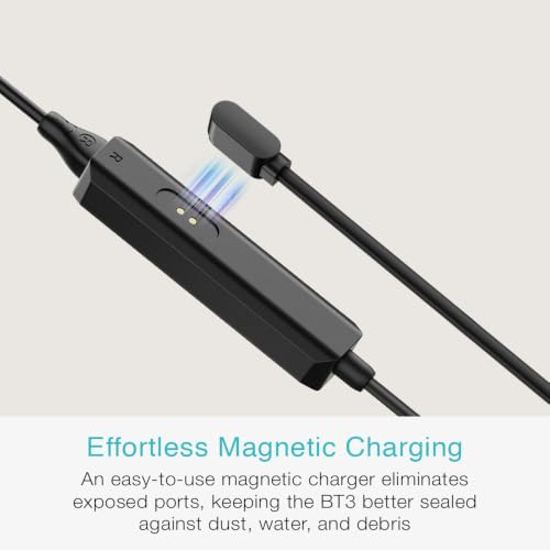 MEE audio M6 PRO Musicians' in-Ear Monitors Wired + Wireless Combo Pack: Includes IEMs, 2 Audio Cables and BT3 Hi-Res Bluetooth Audio Adapter w/aptX, LDAC, Auracast Support, & Built-in Headset (Blue) - color: Blue, style: IEMs + Bluetooth Adapter