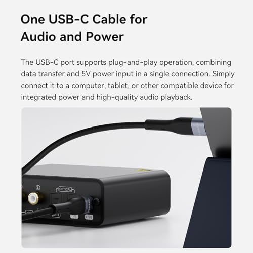 AOSHIDA Topping DX1 II Gaming DAC Headphone Amplifier, ES9039Q2M XU-316 DAC, 1000mW x2 DAC Amp with 10-Band PEQ, Optical I/O, 3.5mm & 4.4mm Balanced Output Headphone Amps for PC/PS5/Switch, Silver