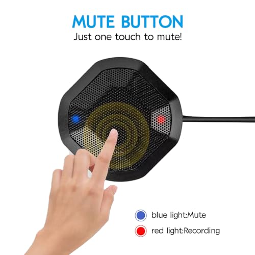 Conference USB Microphone No Speaker,Desktop Computer Mic, Noise-Canceling Technology, Plug & Play, Compatible with Windows & MacOS - style: Classic