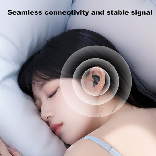 Earbuds, Small Sleeping Earbuds Wirelesss Bluetooth5.3, Mini Sleep Ear Buds for Side Sleepers with LED Battery Display & Built in Mic, for iOS for Android, for Driving,