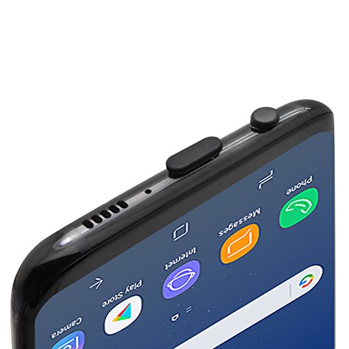 USB C 및 3.5mm 더스트 플러그 10쌍, 클리닝 브러시 포함, 블랙 | USB C 및 3.5mm 오디오 포트를 보호하고 먼지와 보푸라기를 차단하는 데 도움이 되며 재사용 가능한 커버, 컴팩트한 장치 관리 세트 - color: 블랙, 10쌍, size: 10 Pairs