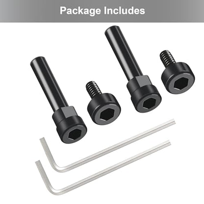 Metal Swivel Hinge Screws & Pins Replacement Parts Accessories with 2 x Screwdriver Compatible with Bose QuietComfort 35 II/QC35/QC45/QC25 Headphones (Black)